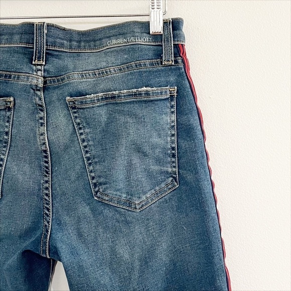 Current Elliott High Rise Stripe Jeans Size 27 - Picture 7 of 9